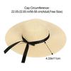 Women Floppy Straw Foldable Big Wide Brim Sun Hat Straw Cap Summer Bow Cap Beach Hat