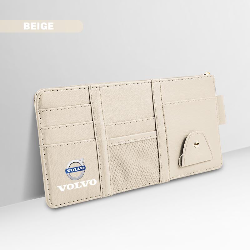 Car Sunshade Storage Bag Multifunctional Glasses Clip Box For Volvo Xc60 Xc90 V40 V60 S60 V50 V90 S80 C40 XC40 V70 XC70 C30 C70