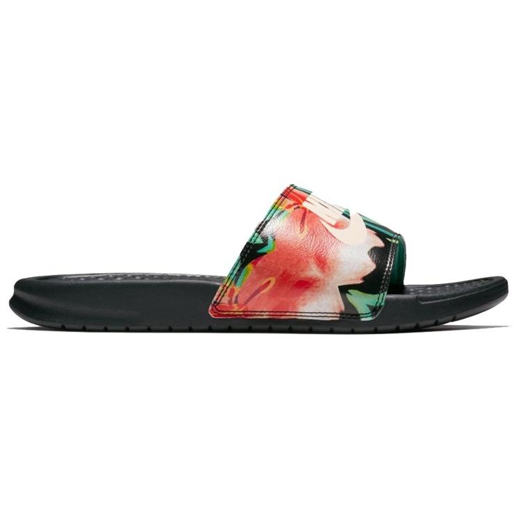 (WMNS) Женские шлепанцы Nike Benassi JDI Print 'Black Floral' 618919-019