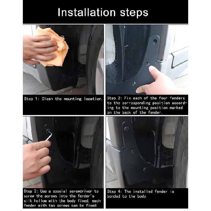 Painted For BMW X3 2017 G01 Accessories 2018-2024 4PCS Front Muds Splash Guards Rear Muds MudFlaps Fender Flares Car Accessories