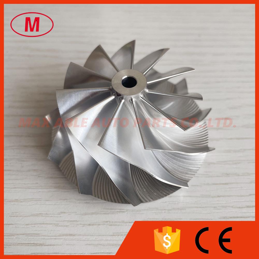 GT15-25 50.20/65.00мм 11+0 Лопаток 702549-0008HF V1 Высокопроизводительное турбо алюминиевое 2618/фрезерованное/из цельного куска компрессорное колесо