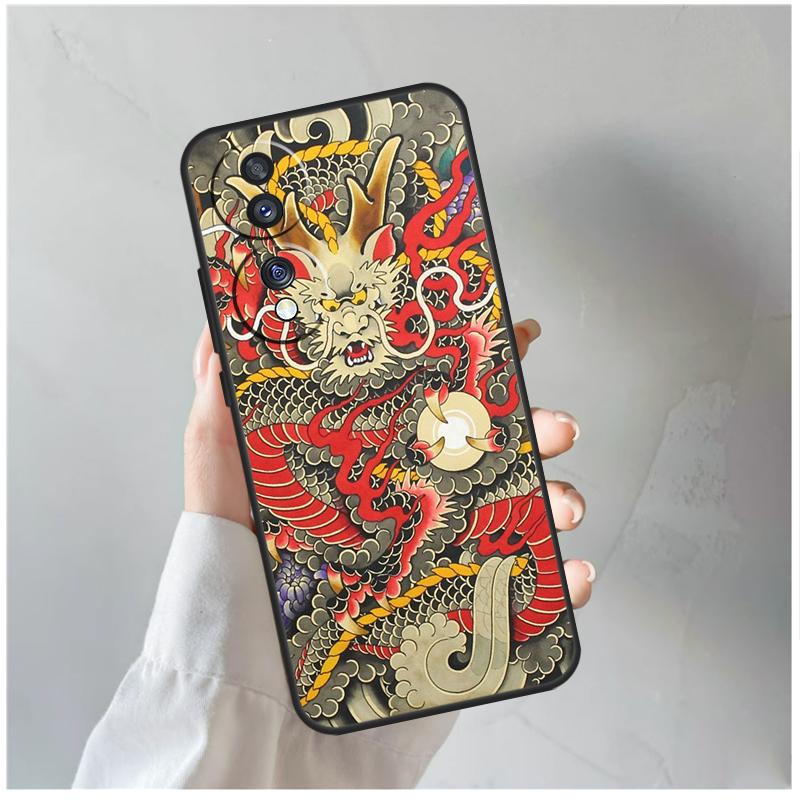 Chinese Dragon Case For Honor X9a X8a X6a X7a X6 X7 X8 X9 X9b X8b Honor 70 50 90 Lite Magic 5 6 Pro Cover