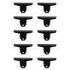 10Pcs Hinge Clips Large Metal Hinge Binder Clips for Paper Document Note Sorting and Organizing Black