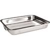 Ibili 651425 Plat À Rôtir En Inox Avec Anses Pliantes Métalliques 25x19x5,5 Cm Clásica
