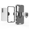For Samsung Galaxy S24 FE S24FE Back Cover Phone Case Shockproof Armor Anti-Fall Metal Ring Holder Magnetic Protect Funda Coque