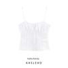 Kaslead New Women Clothes Western Style Embroidery Straight Collar Thin Sling Cotton Top 4770307 250