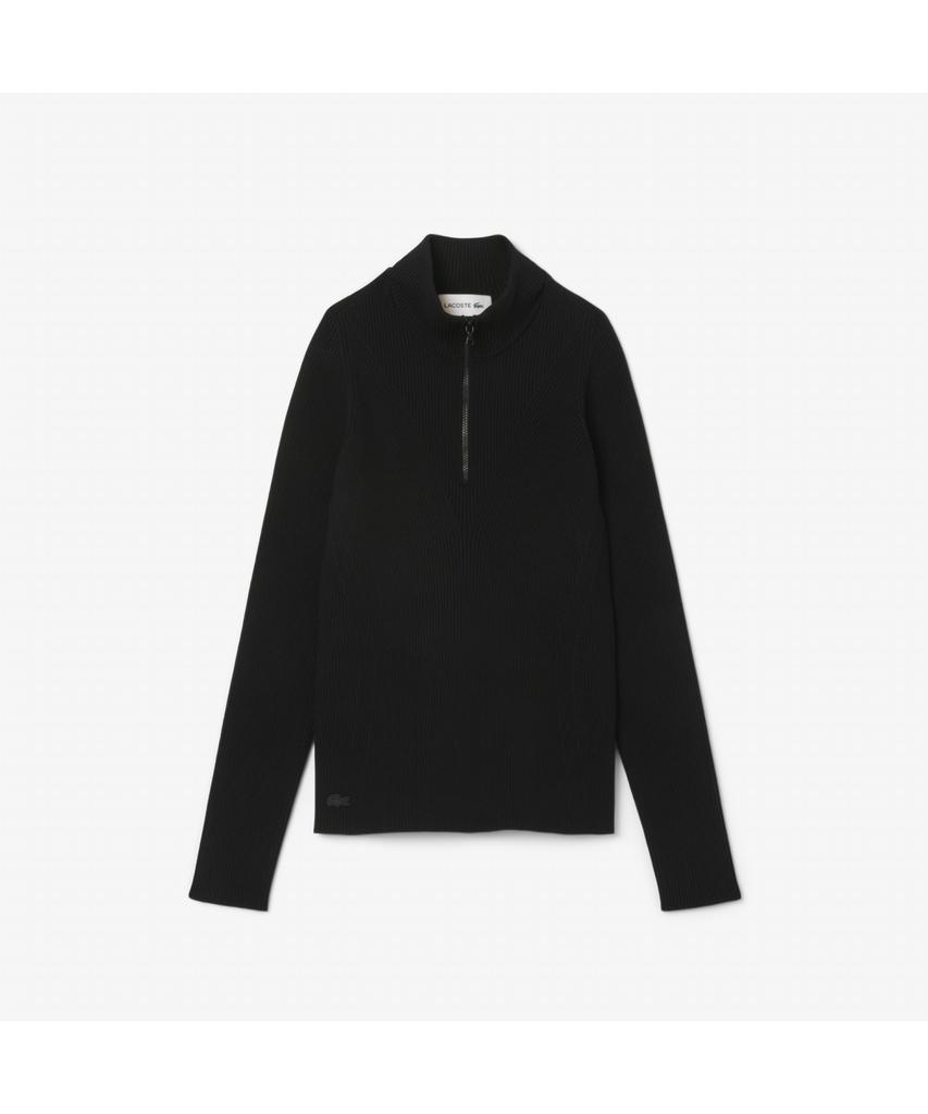 LACOSTE Women'S 3D Rib Knit Half-Zip Sweater Af4144-55N 031