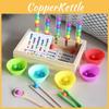 Educational Wooden Bead Clipper Toy Toddlers Fine Motor Color Skills Development