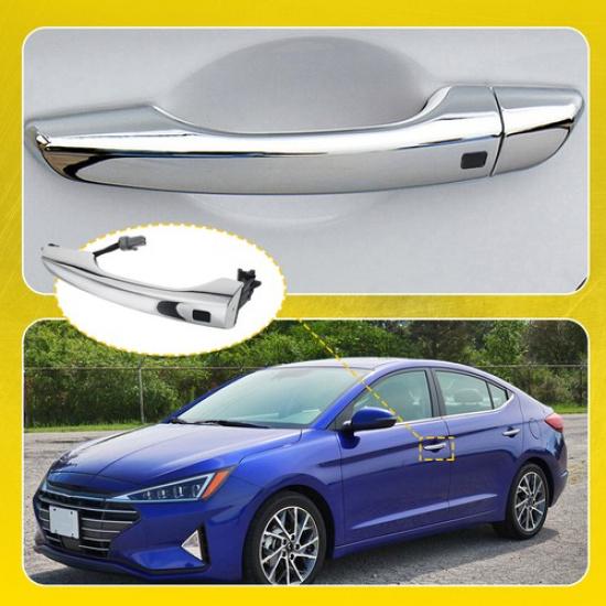 Передняя левая наружная дверная ручка хром для 2017- Hyundai Elantra седан EOOK