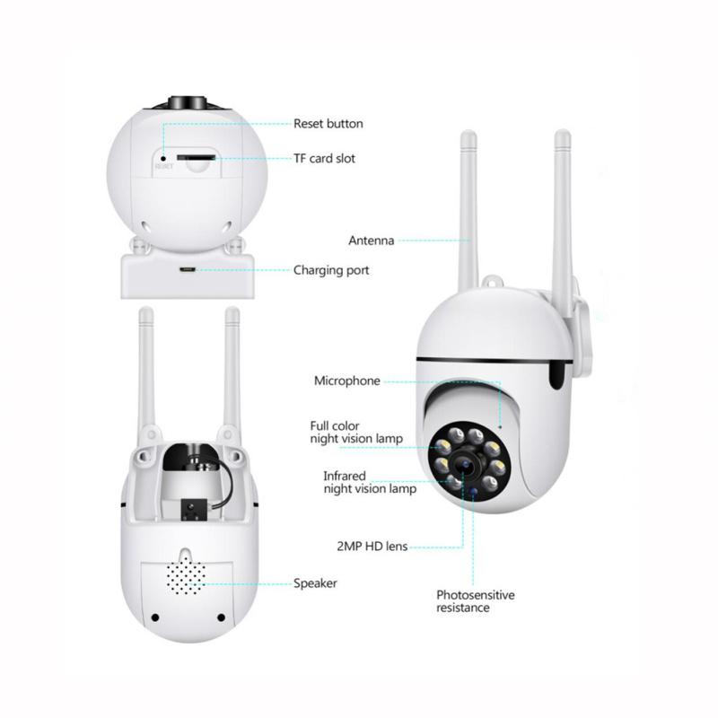 3-мегапиксельная HD IP-камера 2,4 г Беспроводная Wi-Fi видеокамера видеонаблюдения ночного видения с движением