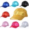 Женщины Мужчины Блестящие Блестки Бейсболки Snapback Шляпы Вечерние Открытый Регулируемый