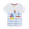 Little maven Children's Clothing 2026 New Summer Kids Clothes Korean Children's Clothes Cartoon Sailboat Baby Boys T-shirts