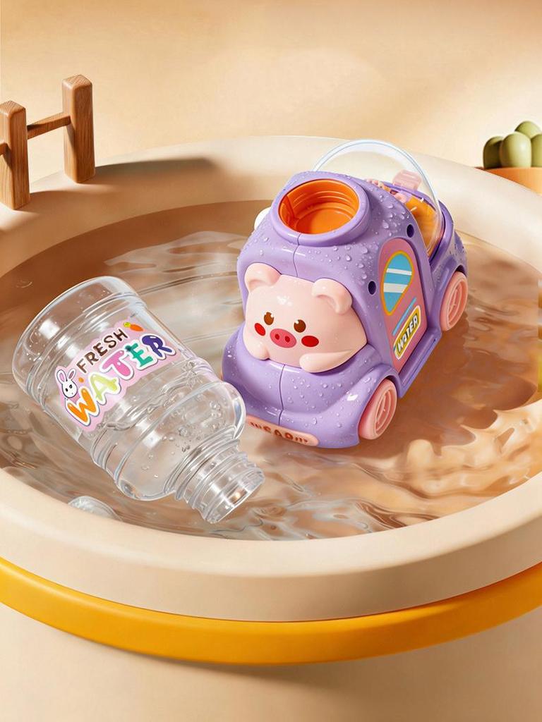 Мультяшная машинка и динозавр, мини-кулер для воды, игрушка-поилка с нажимным механизмом для игры в pretend play для детей