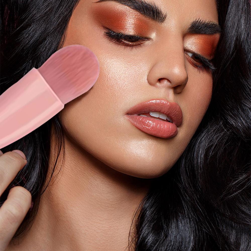 Дорожный набор из 5 кистей для макияжа с футляром и зеркалом — мягкие, приятные для кожи и портативные