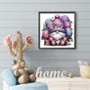 5D DIY Full Round Drill Diamond Painting Lavender Gnome Kit Home Decor30x30cm