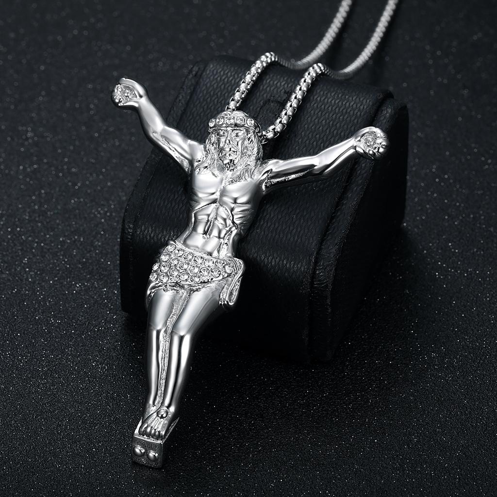 2026 Men's Fashion Personalized Jewelry Accessories European and American Jewelry Gold-plated Diamond Oversized Full Body God YS Pendant Necklace