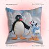 Смешная наволочка для подушки с пингвином P-Pingu для декора дивана, автомобиля, офиса, комнаты, печатная наволочка, декорации и чехол-защита