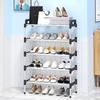Shoe Rack Multi Layer Dustproof Household Doorstep Shoe Cabinet Storage Space Saving Assembly Of Small Shoe Rack