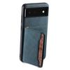 DENIOR D13 For Google Pixel 6 Case Leather+PC+TPU Phone Cover Detachable Card Bag Kickstand
