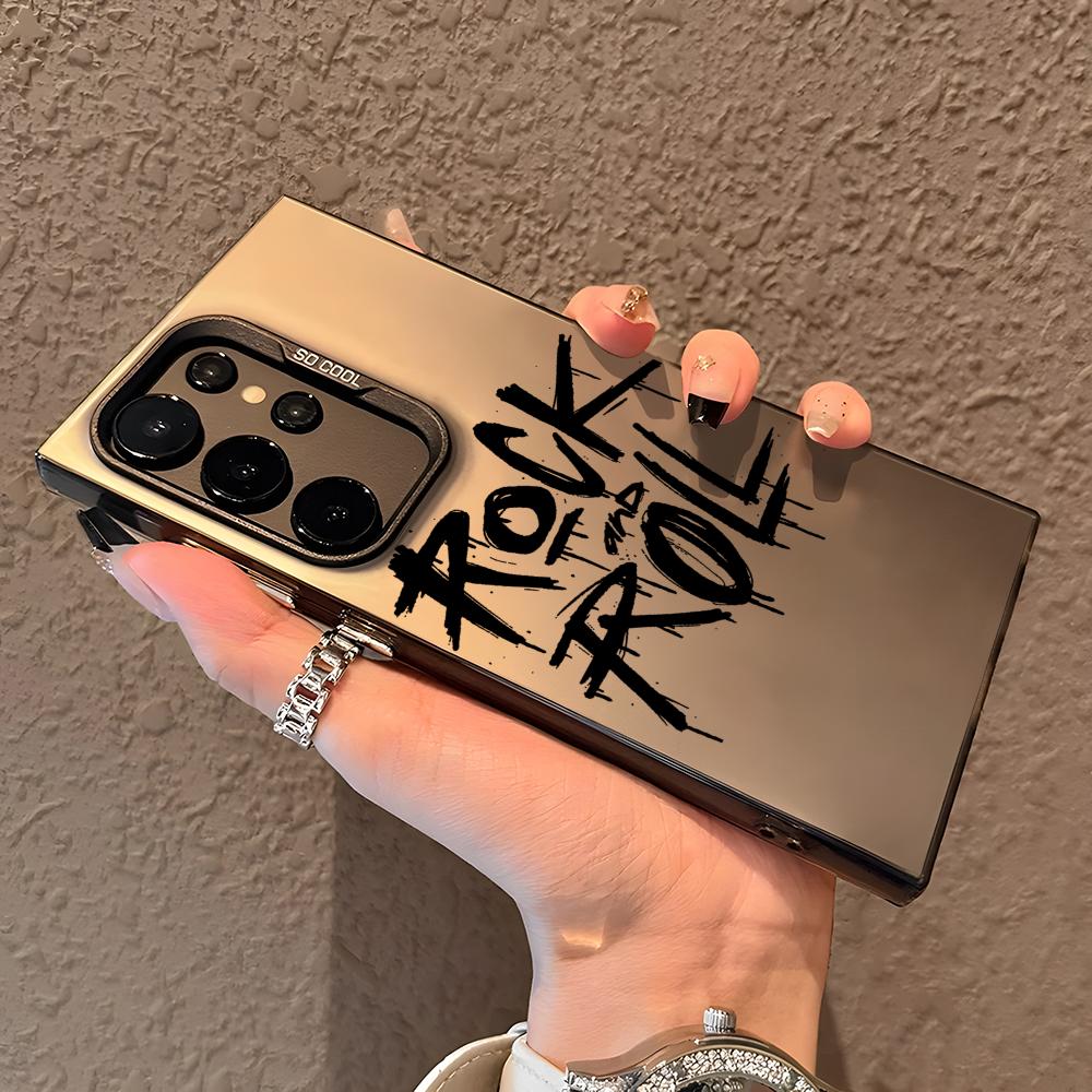 Крутой чехол для телефона в стиле Rock Roll Music для Samsung Galaxy S25 Edge S24 S23 S22 S21 S20 Ultra Funda Силиконовый Серебристый Чехол