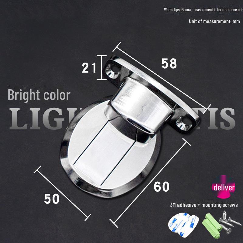 Магнитный бесшумный дверной стопор: Прочное, устойчивое к ударам присасывание для дверей ванной или спальни