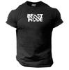 Футболка Beast Mode Одежда для зала Бодибилдинг Тренировка Упражнения ММА Топ