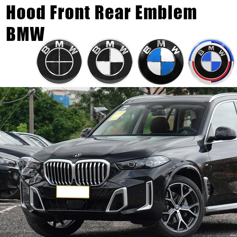 For BMW 1 Se E88 2Pcs 74mm 82mm Car Hood Emblem Front Bonnet Logo Trunk Badge Accessories For BMW E90 E46 F10 F30 E87 F20 G20 E60 E61 F25 E36 X3