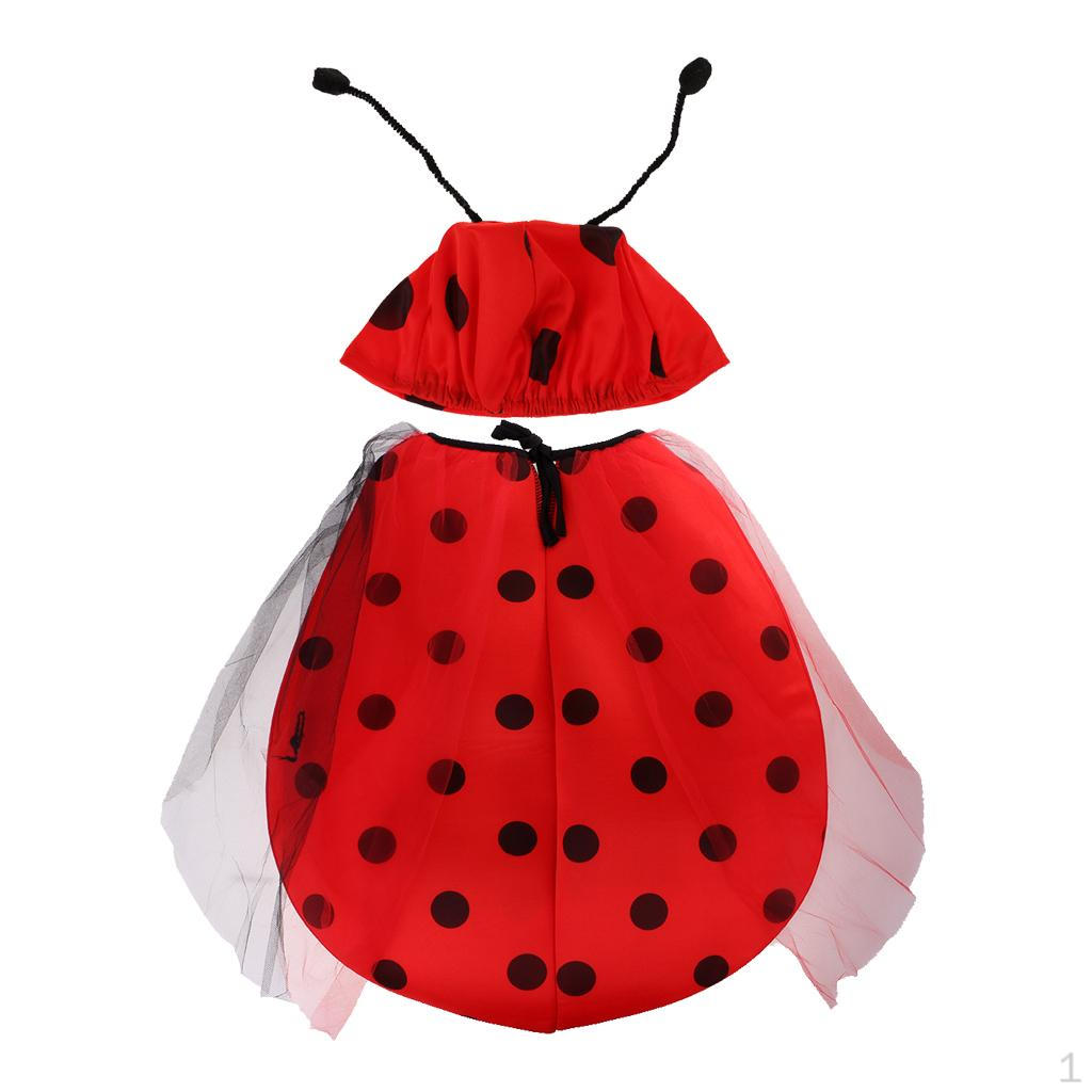Костюм Девочки Божья Коровка Хэллоуин Карнавальный Костюм Животное