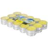 LE CHAT Lot De 30 Bougies Chauffe-plats Parfumées Citronnelle - Jaune
