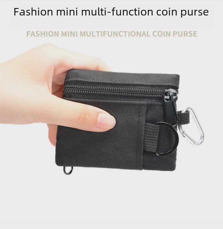Многофункциональная сумка на молнии: Держатель ключей и монет для кемпинга, пешего туризма, рыбалки, хранения карт и всякой всячины.