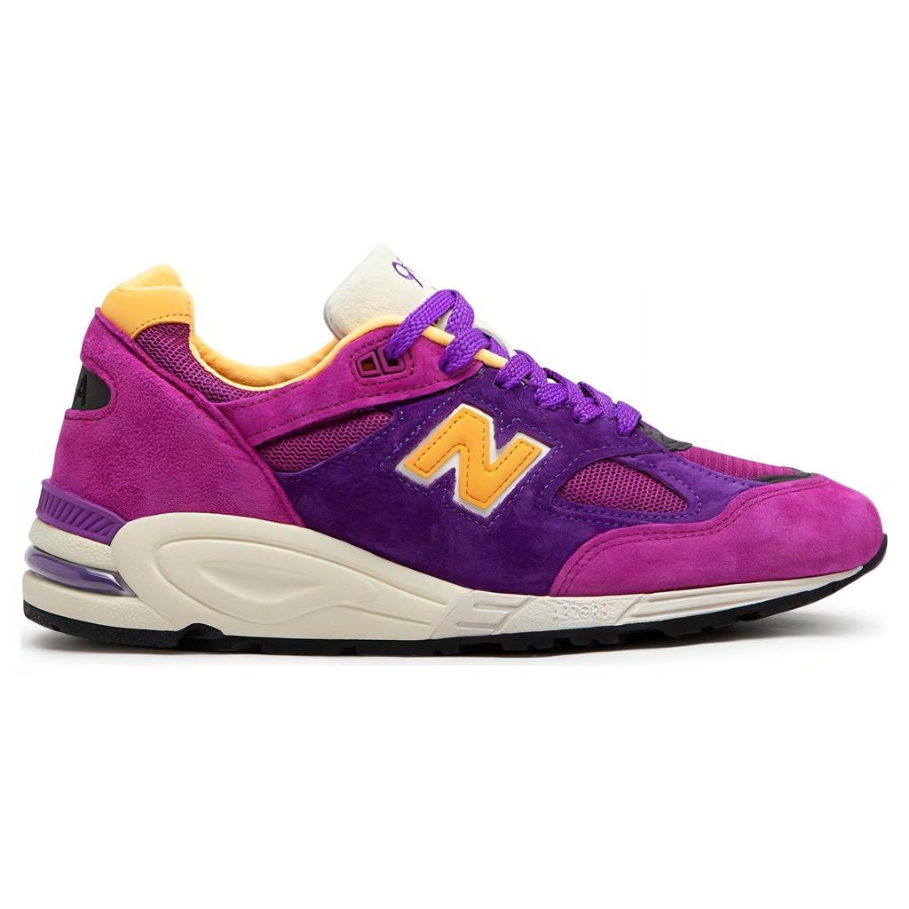 Кроссовки унисекс Teddy Santis x New Balance 990v2 Сделано в США Фиолетово-желтые M990PY2