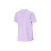 Li-Ning Футболка Fitness Series Solid Color Ice Feel Moisturizing Loose с коротким рукавом для женщин, топы сиренево-фиолетового цвета ATSU486-6