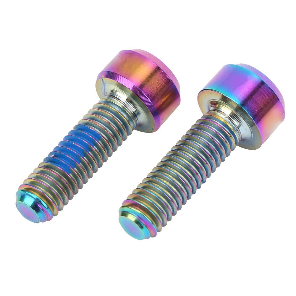 Mountain Bike Stem Screw Titanium Alloy Road Bicycle Seat Tube Clip Ring Fixed Accessory