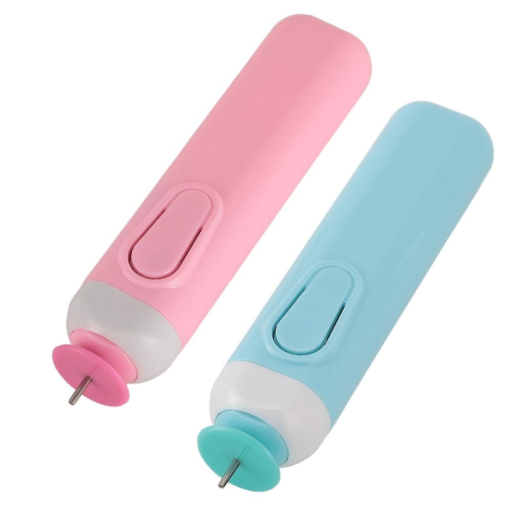 Электрическая ручка для скручивания бумаги Легкий пластиковый и металлический электрический инструмент для квиллинга с прорезями