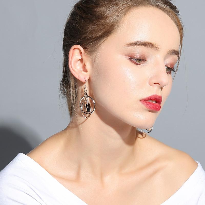 New Arrival High End Temperament Creative Jewelry High End Elegant Geometric Round Bridal Wedding Occasion Event Party Event Female Personality