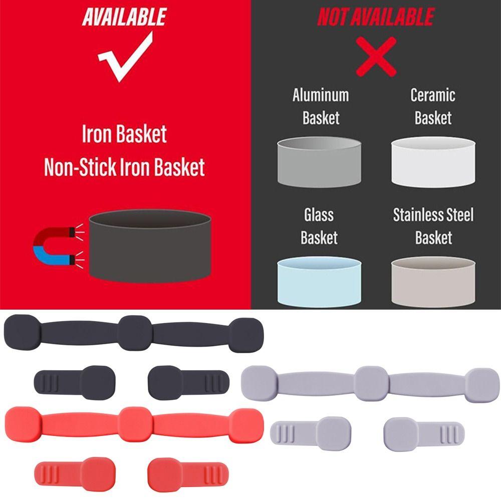 1 шт. Фиксация Магнит для аэрофритюрницы Силиконовая пряжка Не царапающийся Держатель для бумаги для пергаментной бумаги