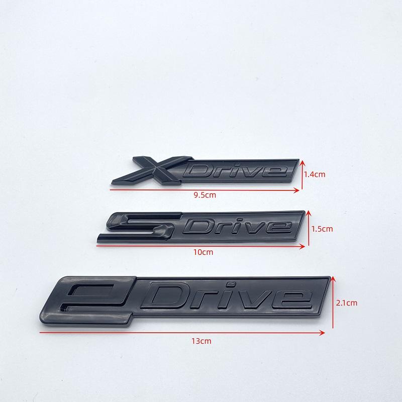 Новые хромированные черные буквы Fender с буквами SDrive XDrive EDrive для BMW 3 4 5 6 7 8 серии X3 X4 X5 X6 Z4 GT, наклейка с логотипом на багажник автомобиля