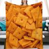 3D Fun and Realistic Food Blanket Soft Fluffy Four Seasons Blanket Home Decoration Flannel Blanket