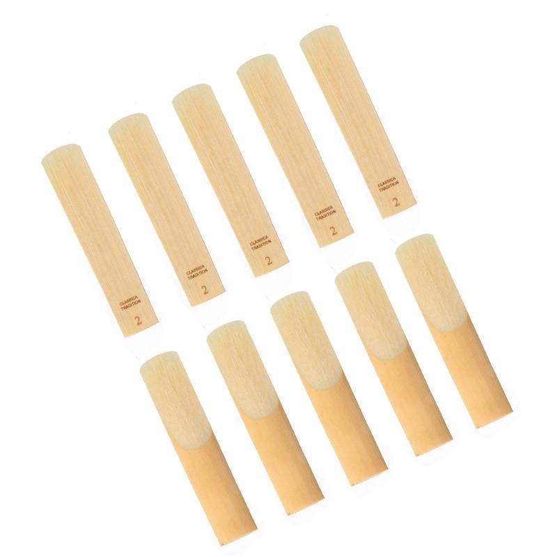 10pcs Professional Saxophone Reed Tone with Strength 2.0/2.5/3.0 for Bb Soprano Saxophone Reed Excellent Sound Durable