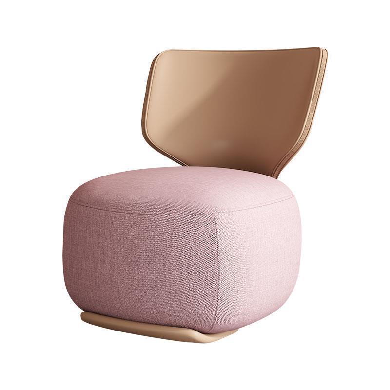 Log Light Luxury First Class Cabin Lounge Sofa Chair Nordic Living Room Fabric Low Stool Balcony Leisure Chair 2024 New