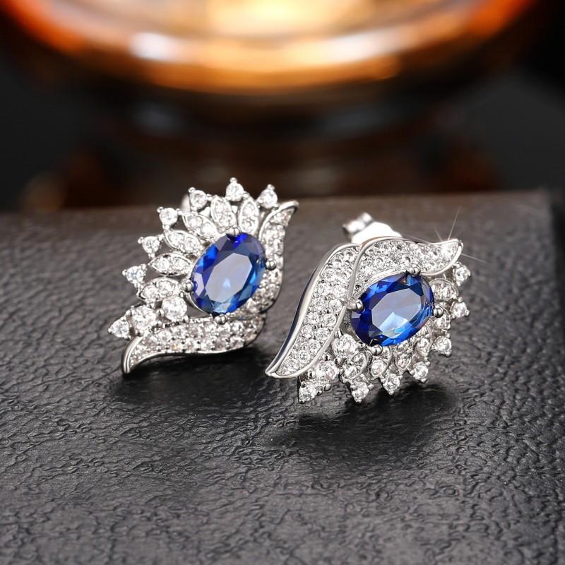 Серьги-гвоздики Huitan Chic Creative Design, женские украшения для вечеринок с ослепительными кубическими цирконами, эстетичные женские изящные серьги-гвоздики