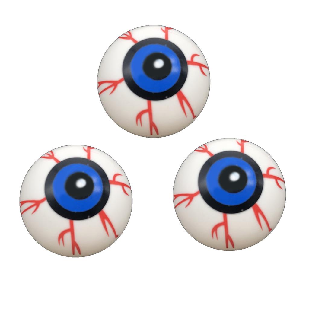 3pcs Hollow Eyeball Decoration Props Horror Toy Bouncing Eyeball Simulation Eyeball Eyes