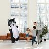 Funny Black Cat Prom Costume Makeup Props Inflatable Suit