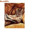 Cat Animals DIY Painting By Numbers Modern Handpainted Oil Painting Wall Art Picture For Home Decoration