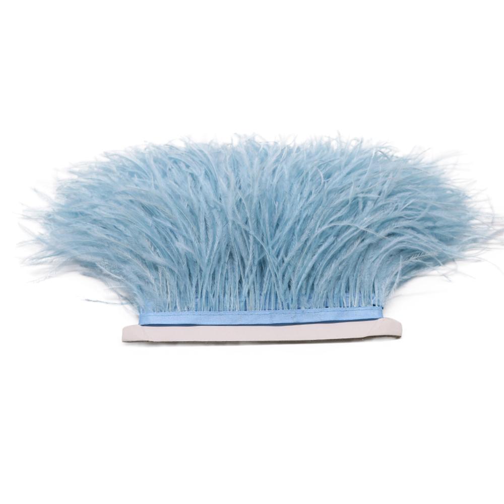 Feather1M 5M 10M 8-10см Черно-белые Страусиные Перья Тесьма Лента Многоцветные Перья для Шитья Перьевых Поделок Украшения Платья Одежды