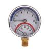 Thermo-manometer Boiler Temperature Pressure Gauge 0-10Bar 0-120℃ Liquid Filled Pressure Gauge for Floor Heating