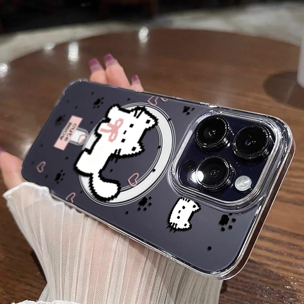 Магнитный чехол для телефона для iPhone 12 14 16 17 Pro 17 16 15 14 13 12 Pro Max 12 13 14 15 16 Высококачественный противоударный чехол Полная защита Милый стиль