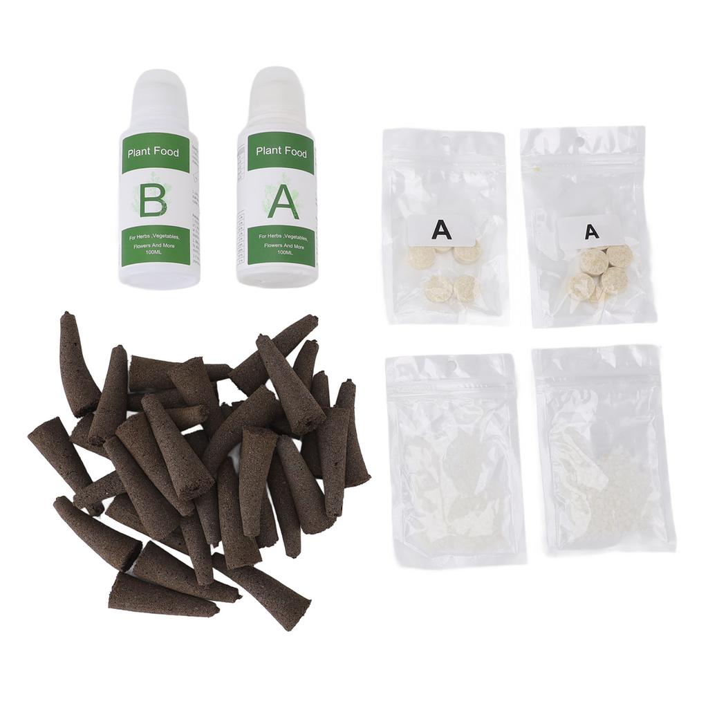 Комплект для выращивания растений в гидропонной системе, набор для выращивания всего, что угодно, с 50 губками для выращивания, гидропоника