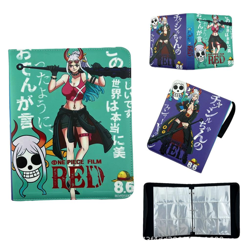 One Piece Boa Hancock Card Binder PU Leather Zip Large Capacity Anime Trading Card Holder