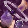 1 шт. браслет с аметистом для женщин и девочек, энергетический браслет из камня, лечебный браслет для йоги, модные ювелирные изделия, подарок